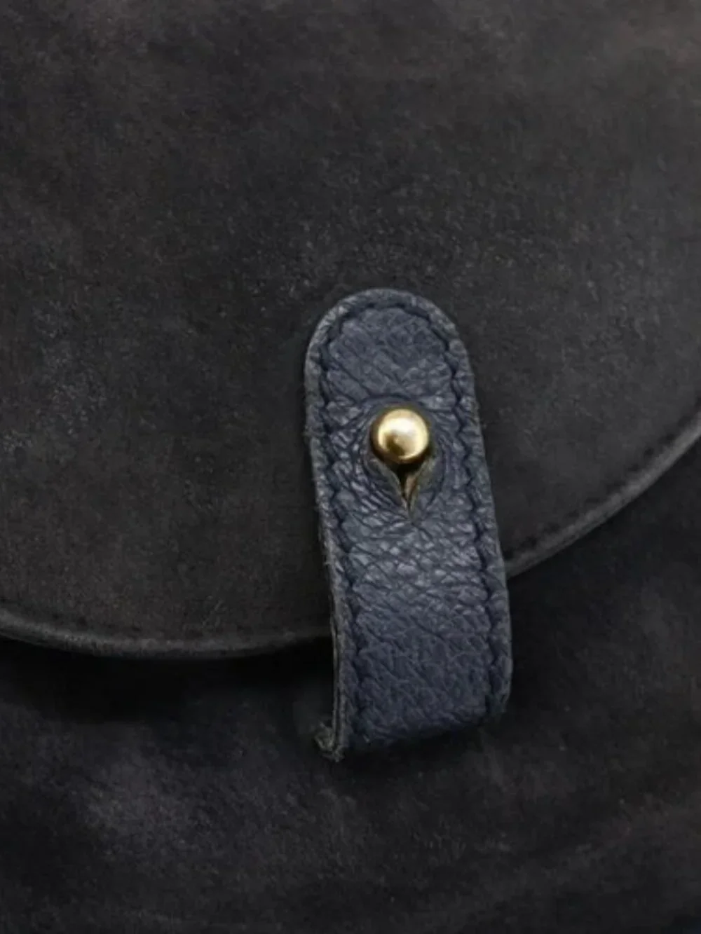GUCCI Bamboo Backpack Suede Black Gold Auth ep14563